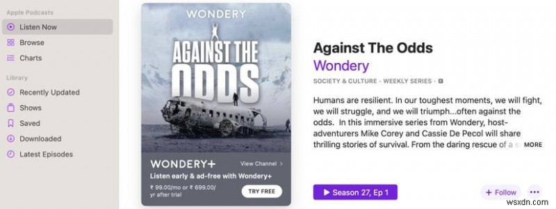 macOS で Podcasts アプリを使いこなす:ステップバイステップの初心者ガイド 