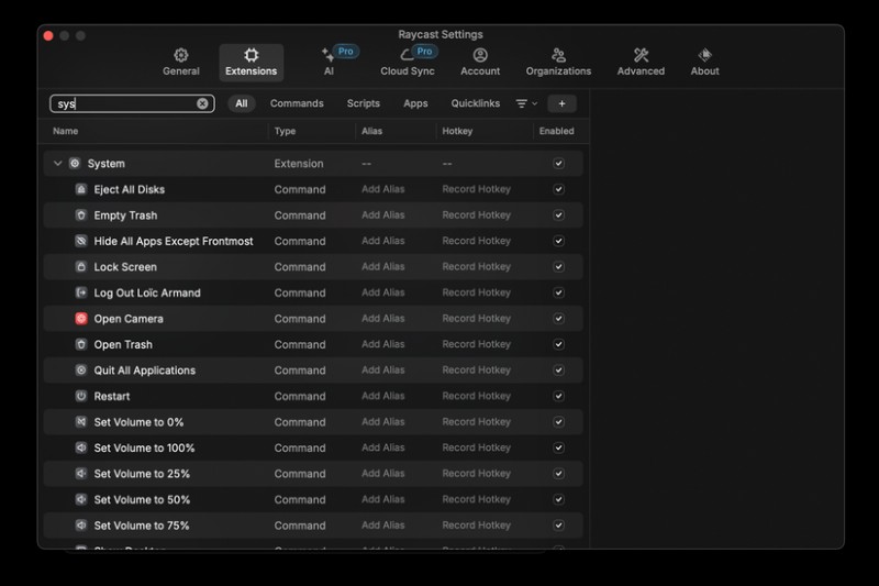 Raycast:生産性を向上させる必須の Mac アプリ 