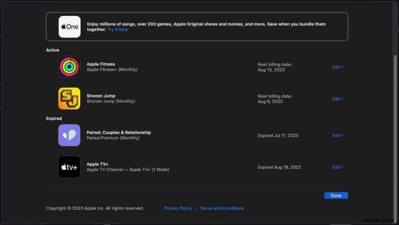 Mac で Apple およびサードパーティのサブスクリプションを簡単にキャンセル 