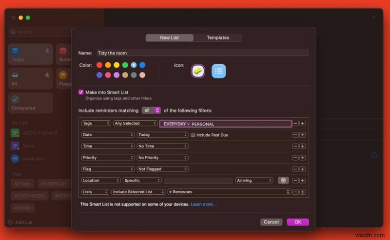 macOS リマインダーでスマート リストをマスター:Mac の生産性を向上 