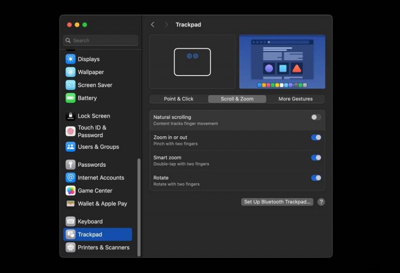 Windows のトラックパッドとキーボードの機能に適合する 8 つの Mac の必須設定 