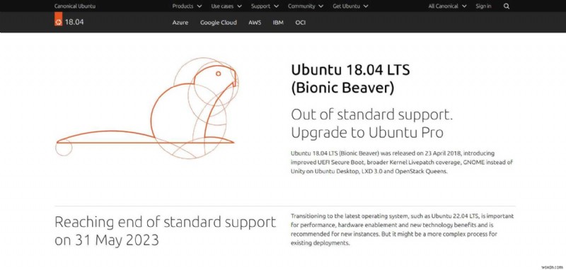 Ubuntu 18.04 のサポート終了:ユーザーが次に行うべきこと 