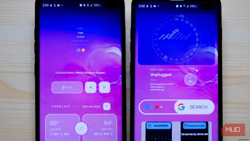 ホーム画面にパーソナライズされた Android ダッシュボードを作成する - 無料アプリ 