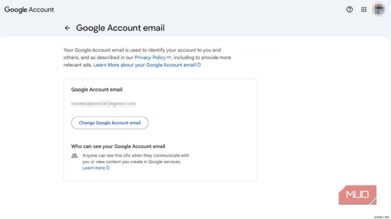 Google の最新アップデートでメールアドレスが簡素化 