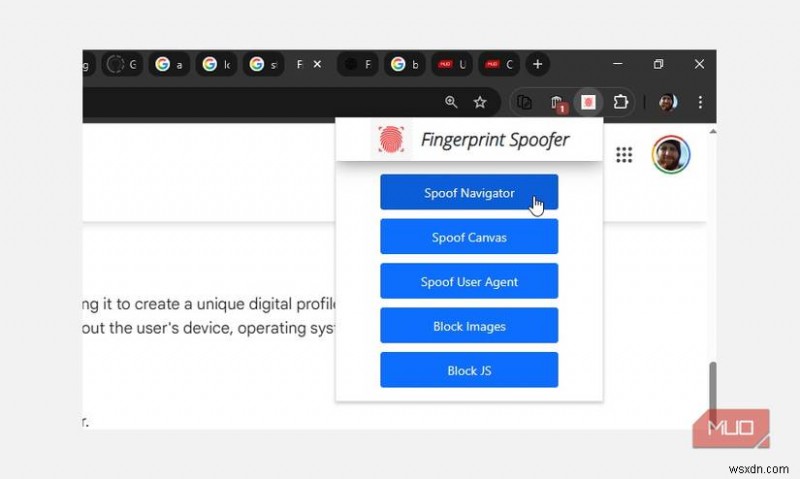安全なブラウジングを簡単に:Web サイトを中断せずにフィンガープリンティングを停止する小さな Chrome 拡張機能 
