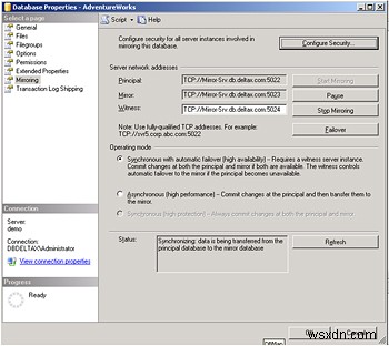 SQL Server ミラーリングで継続的な可用性を実現 