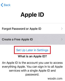 Apple ID なしで iPhone をすばやくセットアップする 