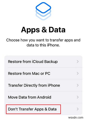 Apple ID なしで iPhone をすばやくセットアップする 