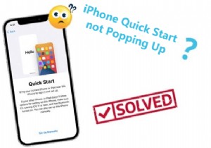 iPhoneのクイックスタートが表示されない問題を修正:2026年向けの4つの実証済みソリューション 