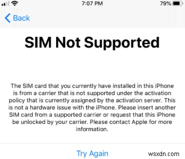 iPhone の「SIM がサポートされていません」を解決する:クイックアクティベーション修正