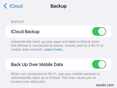 Wi‑Fi を使用せずに iPhone を iCloud に安全にバックアップする方法 