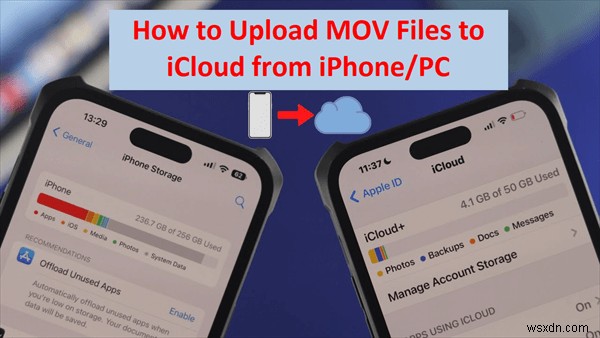 ステップバイステップガイド:iPhone と PC から MOV ビデオを iCloud にアップロードする