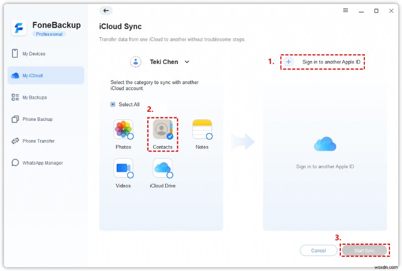 iCloud アカウント間で連絡先を転送 – 3 つの実証済みの方法 