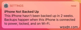 「iPhone が 2 週間バックアップされていません」という通知を解決する — 簡単な手順とバックアップの解決策 