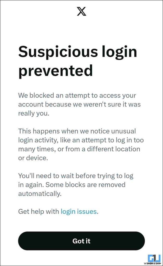 X (Twitter) の「不審なログインは阻止されました」エラーを解決する – クイックステップバイステップガイド 