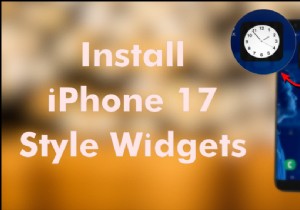 【無料】iPhone 17風のかっこいい時計ウィジェットをAndroidスマホに追加する方法