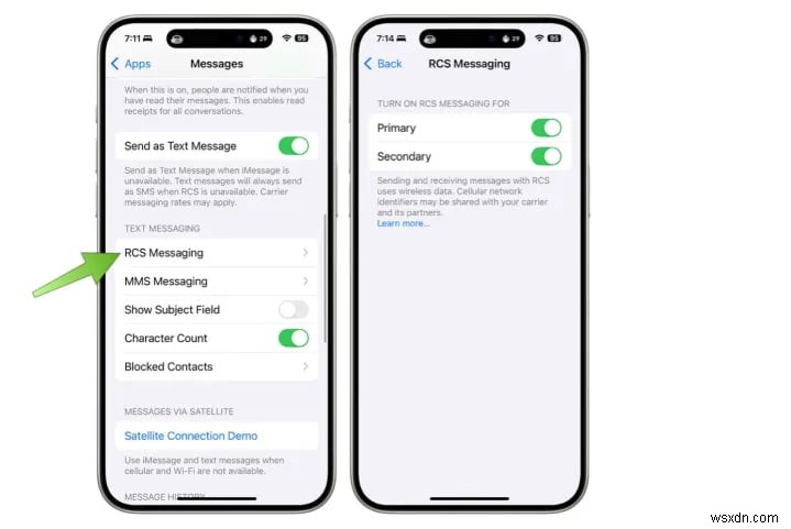 iPhone で RCS メッセージングを有効にして使用する方法 – ステップバイステップガイド 
