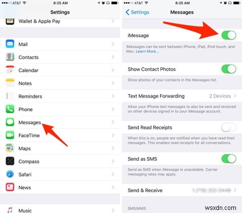 iMessage から SMS への切り替え:ステップバイステップ ガイド 