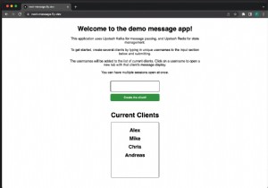 Upstash Kafka、Redis、Next.js を使用してリアルタイム チャット アプリを構築する 