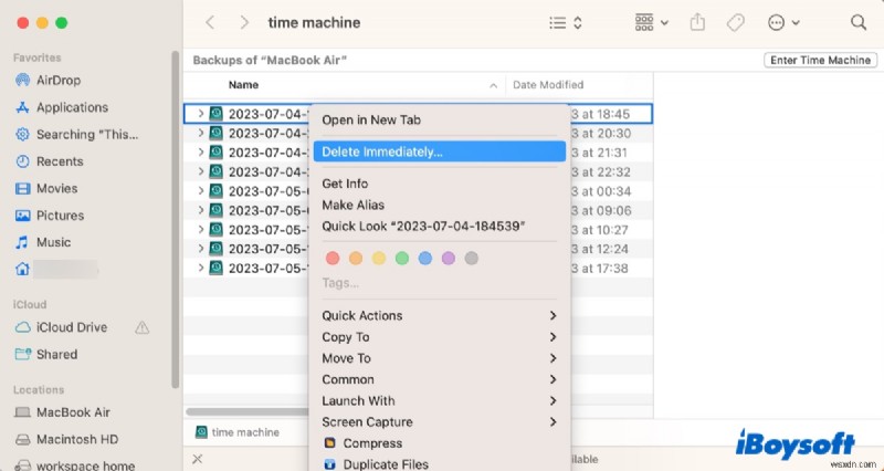 macOS Sonoma、Ventura、Sequoia での「Time Machine がバックアップを完了できませんでした」エラーを解決する