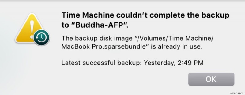 macOS Sonoma、Ventura、Sequoia での「Time Machine がバックアップを完了できませんでした」エラーを解決する