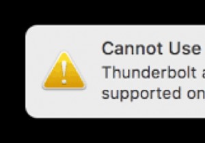 Mac Thunderbolt の問題のトラブルシューティング:エラー メッセージを解決し、接続を復元する 