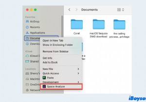 iBoysoft MagicMenu 拡張機能を使用して Mac フォルダのスペースを簡単に分析 