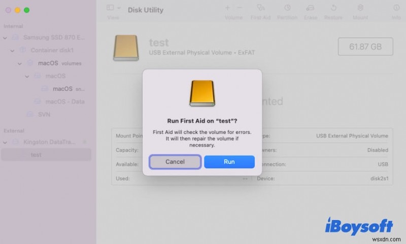 Mac で com.apple.diskmanagement.disenter エラー 53249 を解決する方法