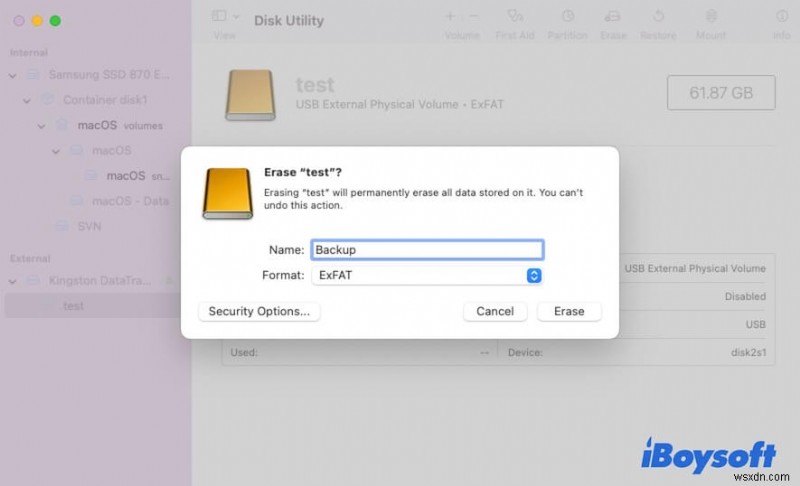 Mac で com.apple.diskmanagement.disenter エラー 53249 を解決する方法