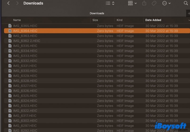 macOS で失敗した AirDrop 転送を削除する方法 