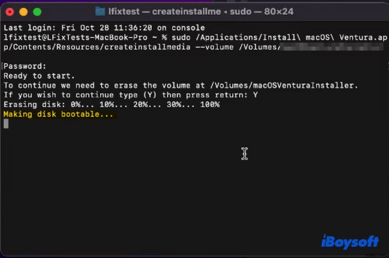 Mac/ターミナル/OCLP での macOS ブータブル USB インストーラー エラーの修正 - ステップバイステップ ガイド 