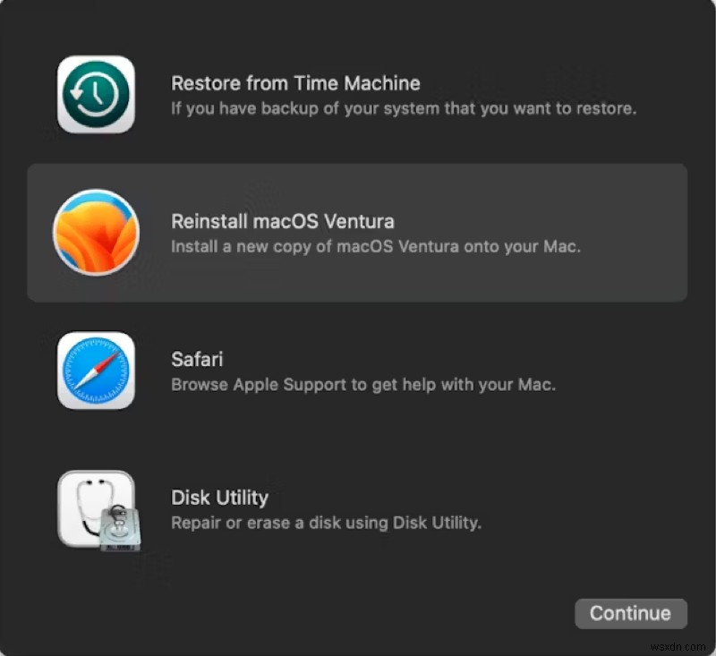 macOS Sonoma ベータ版から安定した公開リリースに戻す方法 