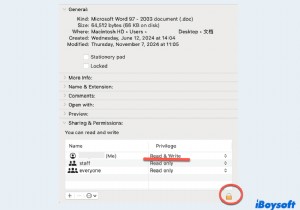 Microsoft Word for Mac の「ファイル アクセスの許可」プロンプトを解決する 