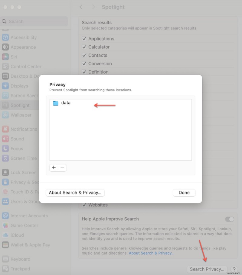 Sequoia、Sonoma、Ventura での Mac Finder 検索の問題のトラブルシューティング 