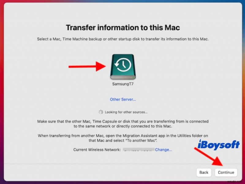 移行アシスタントが Time Machine バックアップを見つけられませんか?すぐに解決してください 