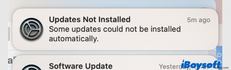macOS の「アップデートがインストールされていません」エラーを解決する:ステップバイステップ ガイド 