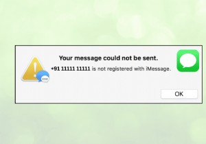 iPhoneの「電話番号がiMessageに登録されていません」エラーを修正する 