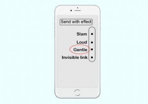 iPhone で優しいエフェクトを使用してパーソナライズされたメッセージを送信する方法 