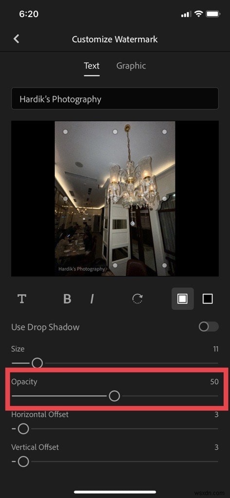 数分でiPhoneにプロ仕様の透明透かしを作成 