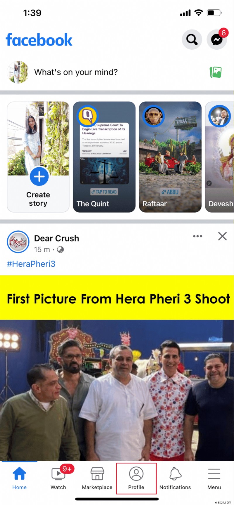 ステップバイステップ:iPhone で Facebook プロフィール写真からフレームを削除する 