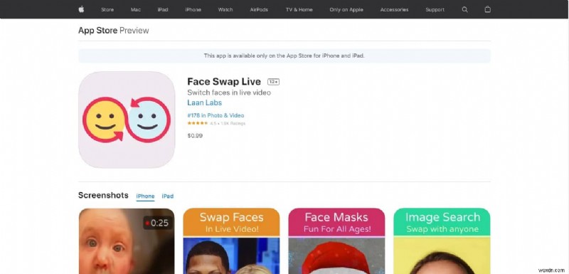 見事な写真変換を実現する iOS 顔結合アプリ トップ 12