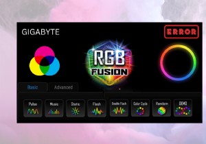 GIGABYTE RGB Fusionが動作しない時の直し方|クイックトラブルシューティングガイド