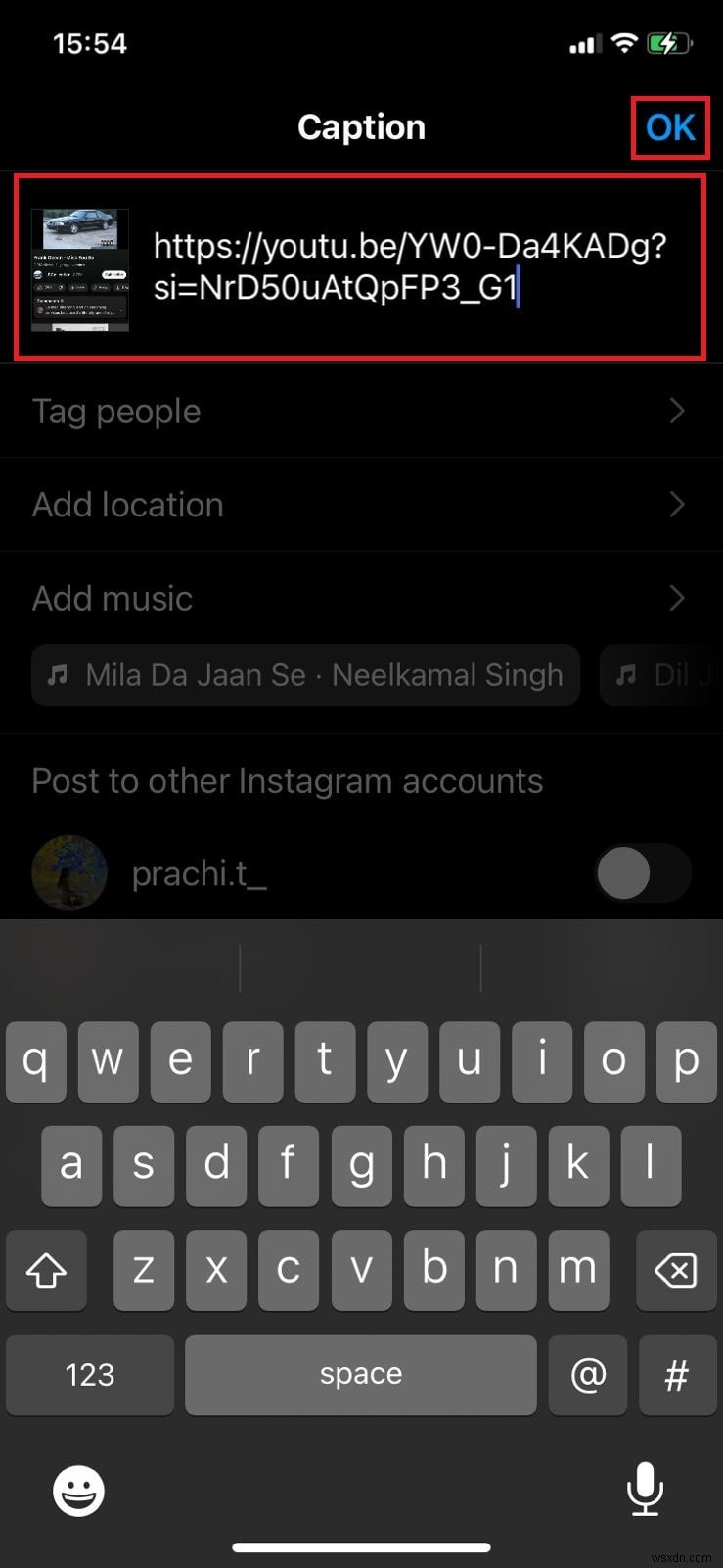 YouTube ビデオを Instagram で共有:投稿、ストーリー、リールの簡単な手順 