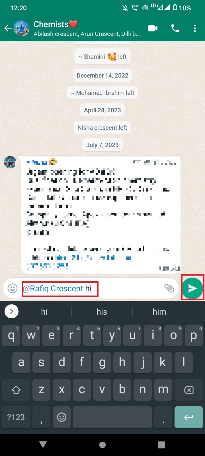 ステップバイステップ ガイド:WhatsApp グループ内のユーザーに ping を送信する