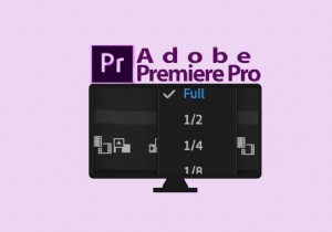 Premiere Pro のグレーアウトされた 1/8 再生解像度を修正する方法 