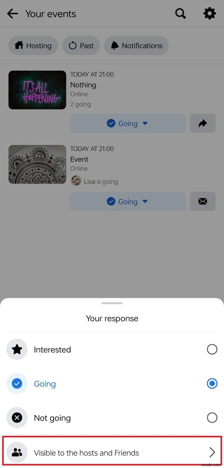 Facebook イベントの RSVP を非公開にする:応答を非表示にする方法 
