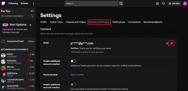 Twitch メール アドレスを更新する:ステップバイステップ ガイド