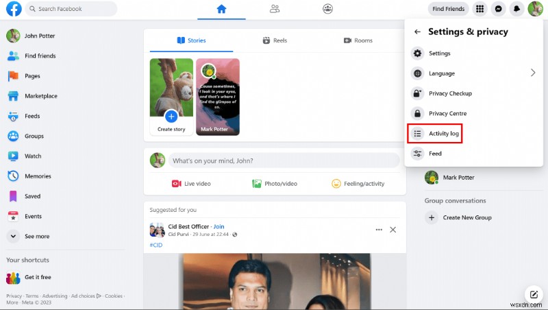 クイックガイド:Facebook ストーリーから絵文字を反応解除する