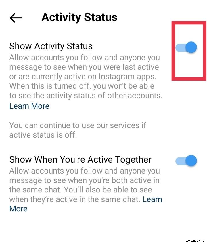 Instagram アクティビティ ステータスを無効にする:プロフィールを非公開にします