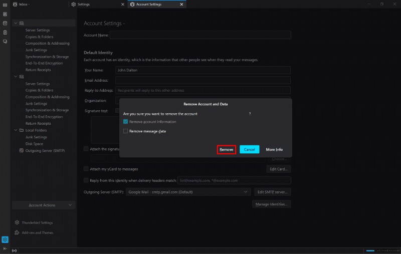 Thunderbird プロファイルを削除するためのステップバイステップ ガイド